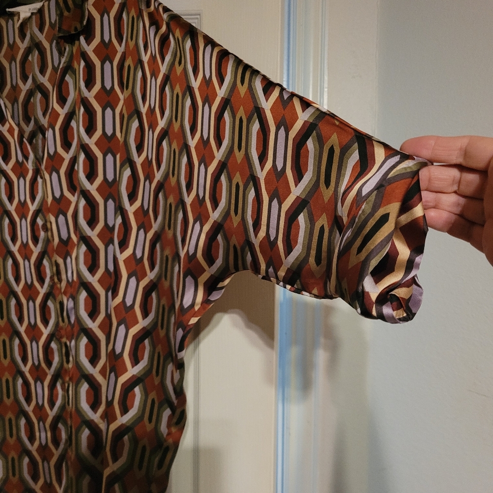 Geometric Patterned Tunic- Multicolor - image 6